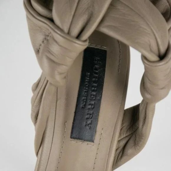 Burberry Leather Platform Sandals - Picture 9 of 9